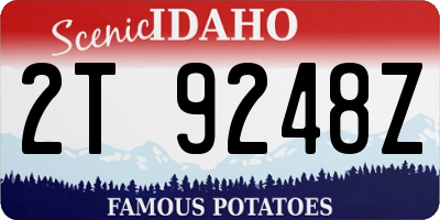 ID license plate 2T9248Z