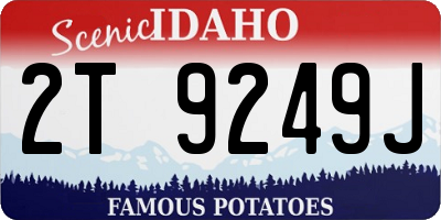 ID license plate 2T9249J
