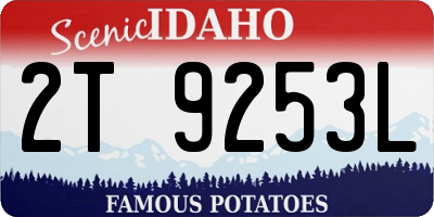 ID license plate 2T9253L