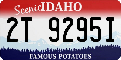 ID license plate 2T9295I
