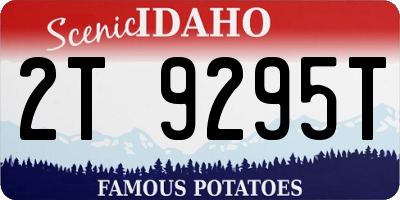 ID license plate 2T9295T