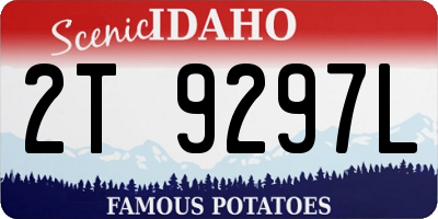 ID license plate 2T9297L