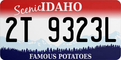 ID license plate 2T9323L