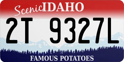 ID license plate 2T9327L