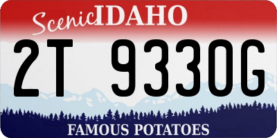 ID license plate 2T9330G