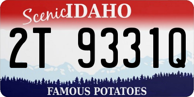 ID license plate 2T9331Q