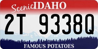 ID license plate 2T9338Q