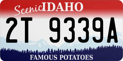 ID license plate 2T9339A