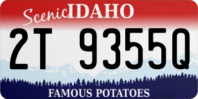 ID license plate 2T9355Q