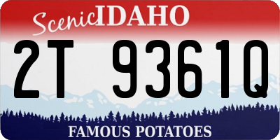 ID license plate 2T9361Q
