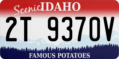 ID license plate 2T9370V