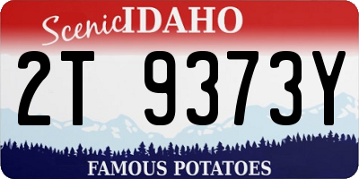 ID license plate 2T9373Y