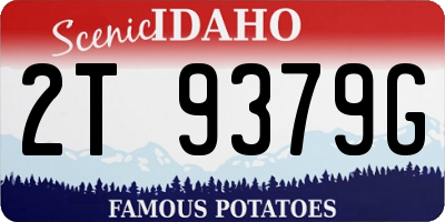 ID license plate 2T9379G