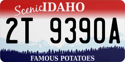 ID license plate 2T9390A