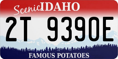 ID license plate 2T9390E