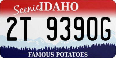ID license plate 2T9390G
