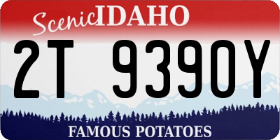 ID license plate 2T9390Y