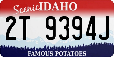 ID license plate 2T9394J