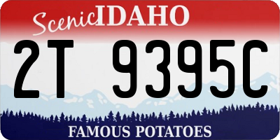 ID license plate 2T9395C