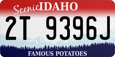 ID license plate 2T9396J