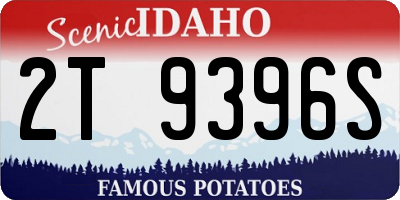 ID license plate 2T9396S