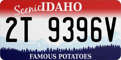 ID license plate 2T9396V