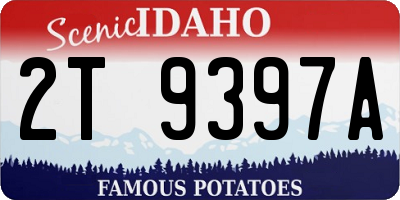 ID license plate 2T9397A