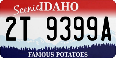 ID license plate 2T9399A