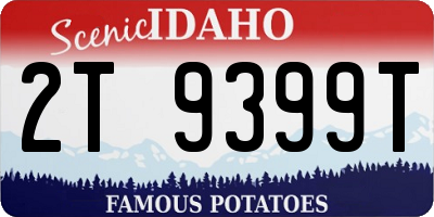 ID license plate 2T9399T