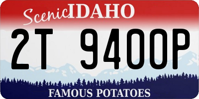 ID license plate 2T9400P