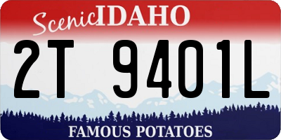 ID license plate 2T9401L