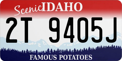 ID license plate 2T9405J