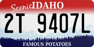 ID license plate 2T9407L