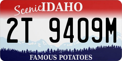ID license plate 2T9409M