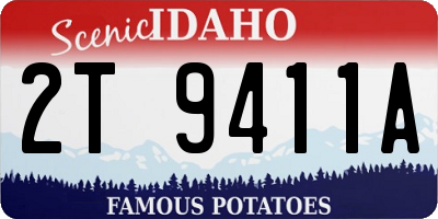 ID license plate 2T9411A
