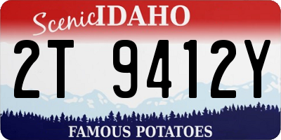 ID license plate 2T9412Y