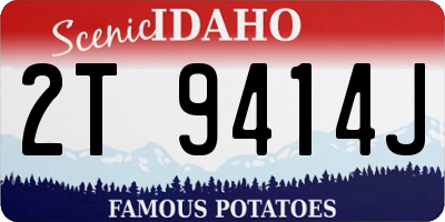 ID license plate 2T9414J