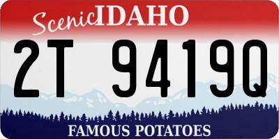 ID license plate 2T9419Q