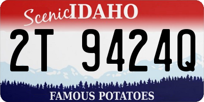 ID license plate 2T9424Q
