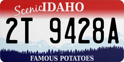 ID license plate 2T9428A