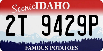 ID license plate 2T9429P
