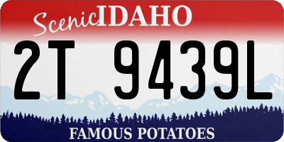 ID license plate 2T9439L