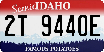 ID license plate 2T9440E