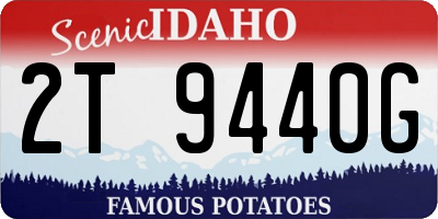 ID license plate 2T9440G
