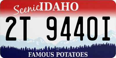 ID license plate 2T9440I