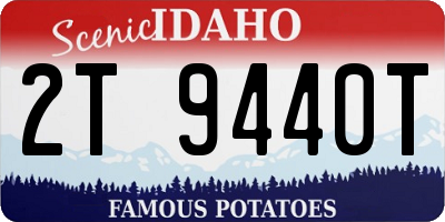 ID license plate 2T9440T