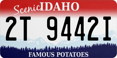 ID license plate 2T9442I