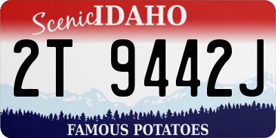 ID license plate 2T9442J