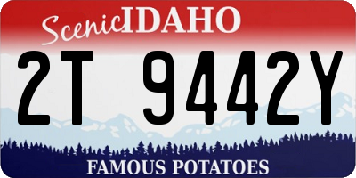 ID license plate 2T9442Y