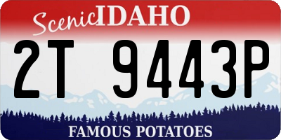 ID license plate 2T9443P